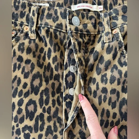 Levi's Brown Leopard Print Ankle Pants - Picture 11 of 15